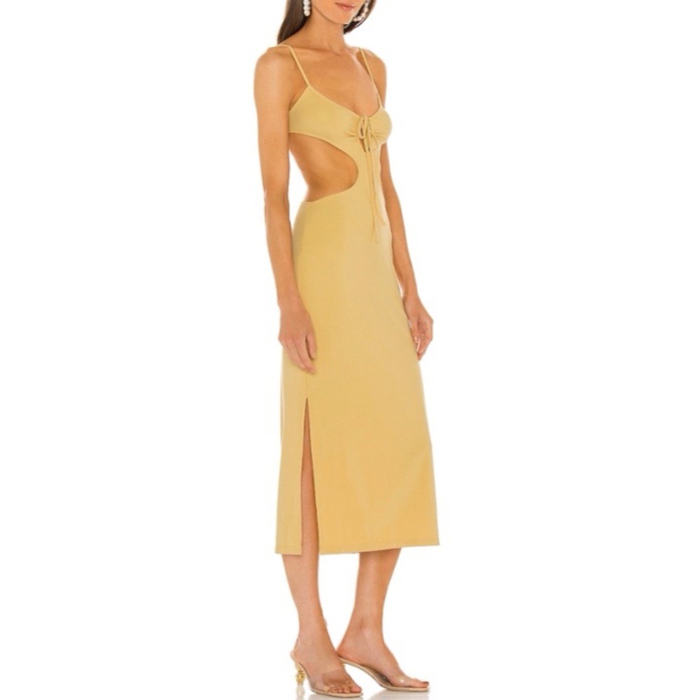 WeWoreWhat Ruched Cutout Jersey Knit Midi Dress - Picture 9 of 11